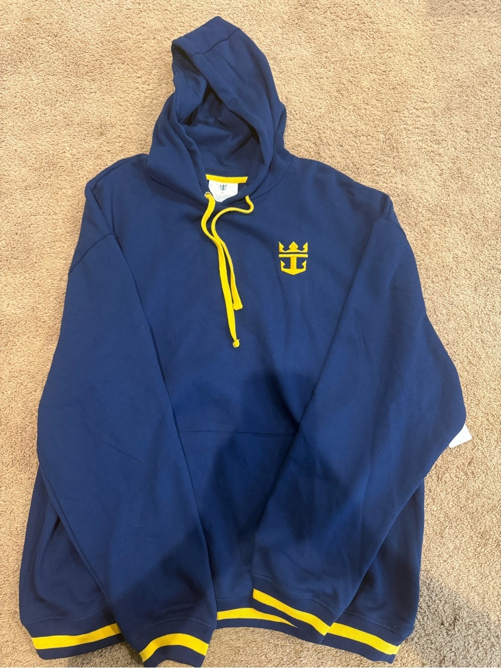 royal Caribbean blue Men’s Hoodie XL